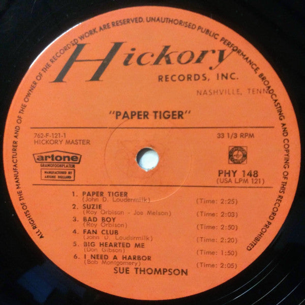Sue Thompson : Paper Tiger (LP)