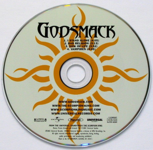 Godsmack : I Stand Alone (CD, Single)