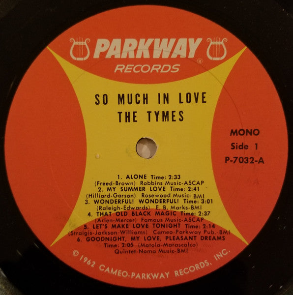 The Tymes : So Much In Love (LP, Album, Mono)