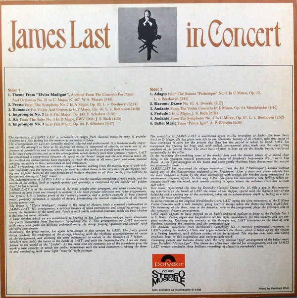 James Last : In Concert (LP, Album, RE)