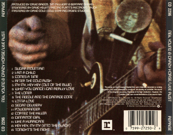 Neil Young & Crazy Horse : Live Rust (CD, Album, RE)