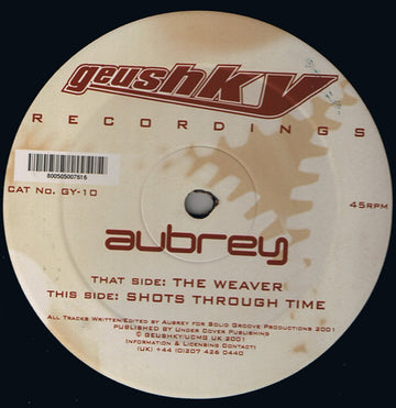 Aubrey : The Weaver / Shots Through Time (12")