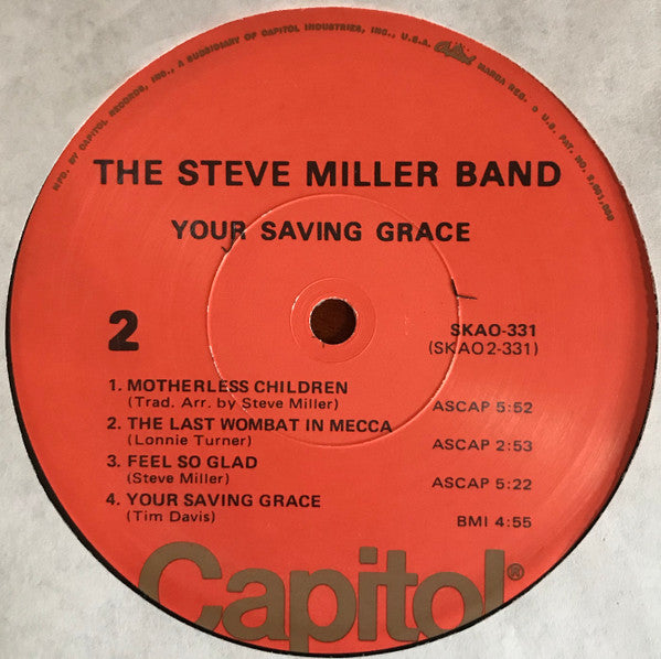 Steve Miller Band : Your Saving Grace (LP, Album, RE, Los)