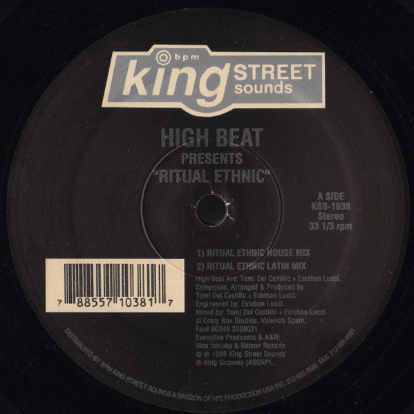 High Beat : Ritual Ethnic (12")