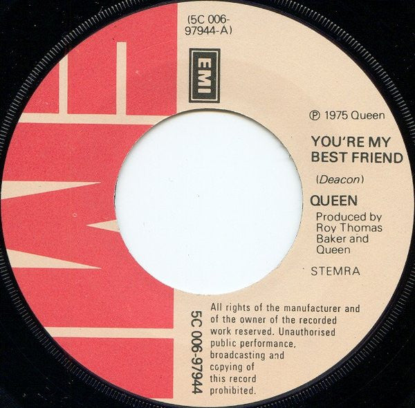 Queen : You're My Best Friend (7", Single)