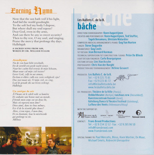 Guy Van Nueten / Steve Dugardin : Bâche (CD, Album)