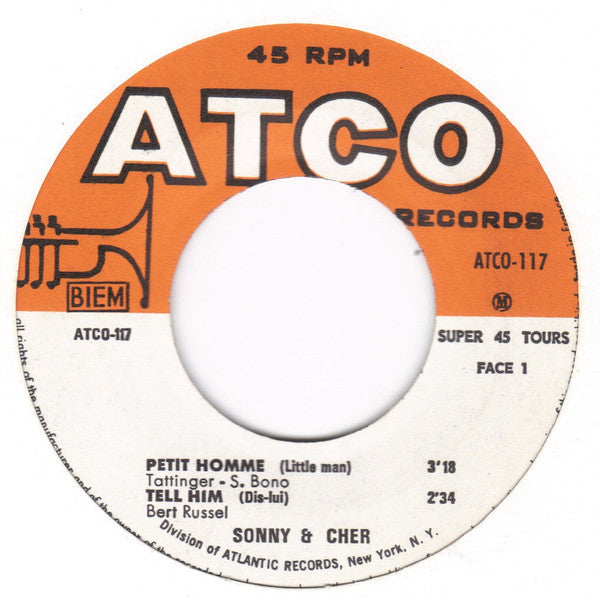 Sonny & Cher : Petit Homme (Little Man) (7", EP)