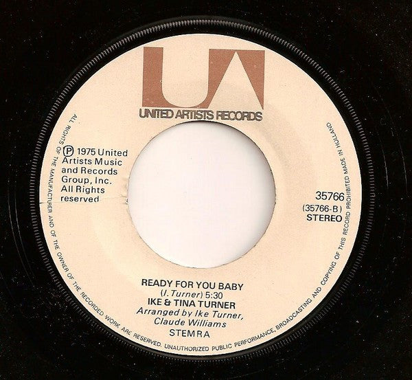 Ike & Tina Turner : Baby - Get It On (7", Single)