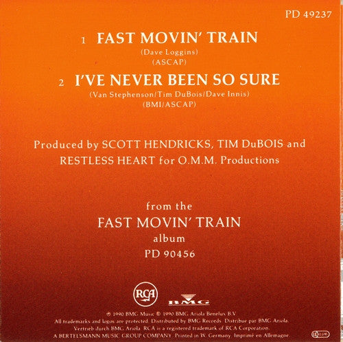 Restless Heart : Fast Movin' Train (CD, Mini, Single, Ltd, Car)
