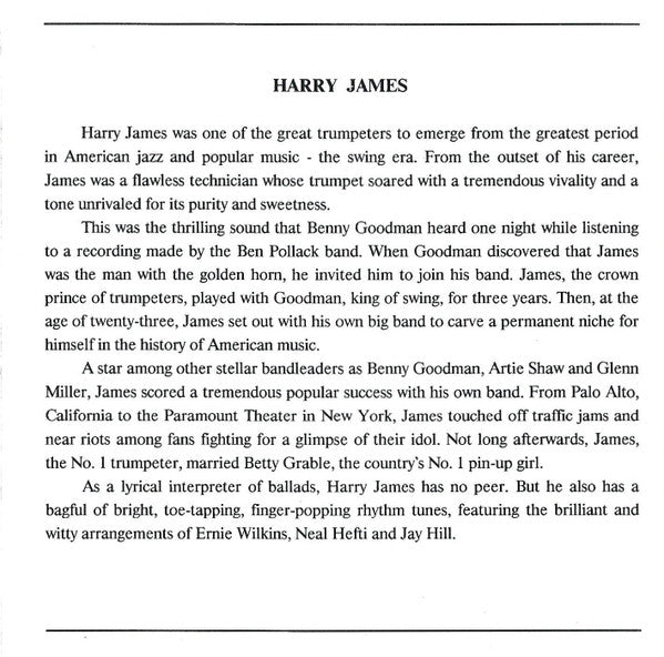 Harry James (2) : Harry James (CD, Comp)