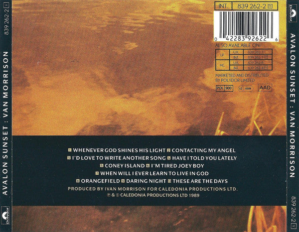 Van Morrison : Avalon Sunset (CD, Album)