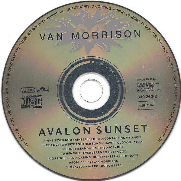 Van Morrison : Avalon Sunset (CD, Album)