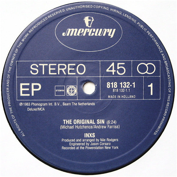 INXS : Original Sin (Long Version) (12", EP)