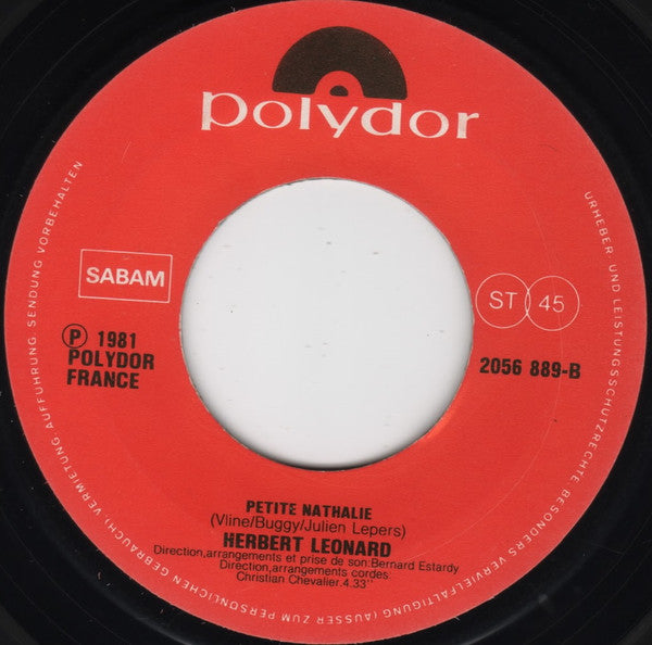 Herbert Léonard : Pour Le Plaisir (7", Single)