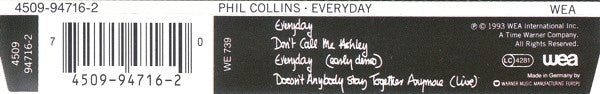 Phil Collins : Everyday (CD, Maxi)