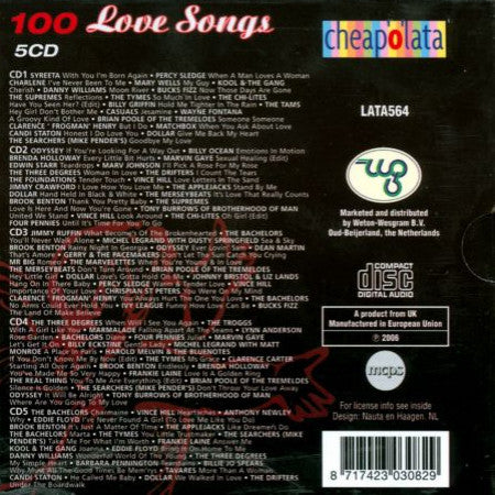 Various : 100 Love Songs (5xCD, Comp)