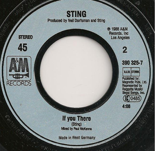 Sting : They Dance Alone (7", Single, Top)