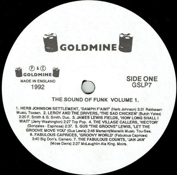 Various : The Sound Of Funk Volume 1 (LP, Comp)