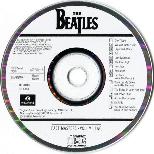 The Beatles : Past Masters • Volume Two (CD, Comp, RP, Swi)