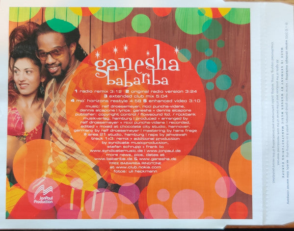 Ganesha : Babariba (CD, Maxi, Enh)