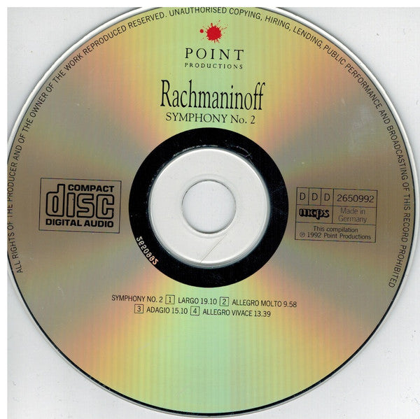 Sergei Vasilyevich Rachmaninoff, National Symphony Orchestra Olsztyn, Igor Golovschin : Symphony No.2 (CD, Album)