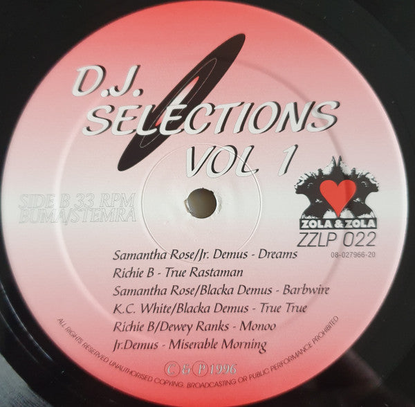 Various : DJ Selections Volume 1 (LP, Comp)