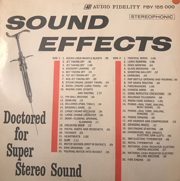 Various : Sound Effects (LP, Album, Comp)