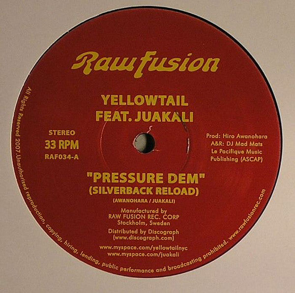 Yellowtail Feat. Juakali : Pressure Dem (12")