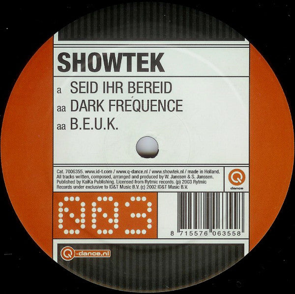 Showtek : Seid Ihr Bereid (12")