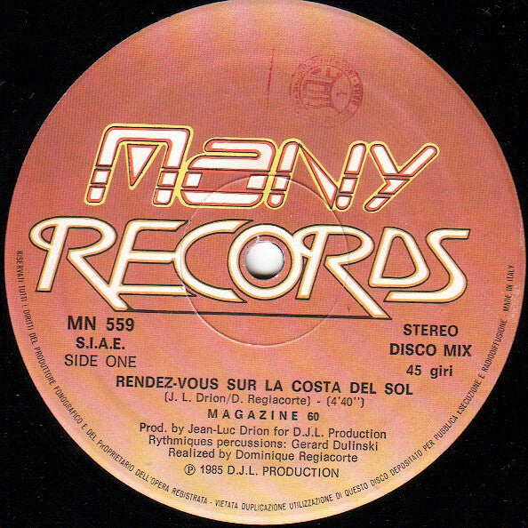 Magazine 60 : Rendez-Vous Sur La Costa Del Sol (12")