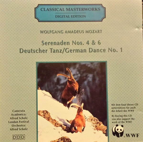 Wolfgang Amadeus Mozart, Camerata Academica (2), Alfred Scholz, London Festival Orchestra (2) : Serenaden Nos. 4 & 6, Deutscher Tanz = German Dance No. 1 (CD-ROM, Album)