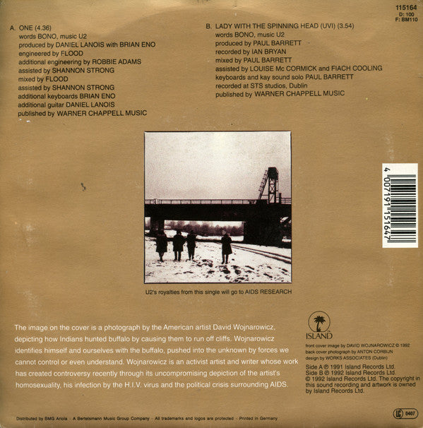 U2 : One (7", Single)
