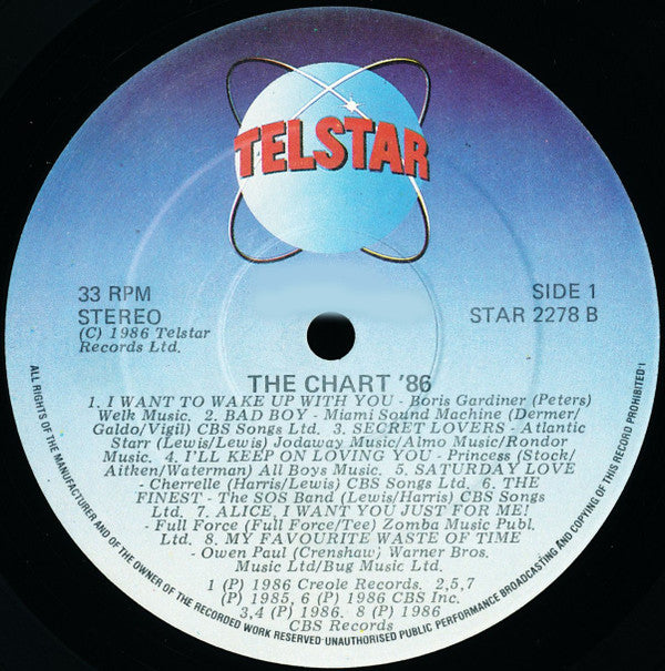 Various : The Chart '86 (LP, Comp)