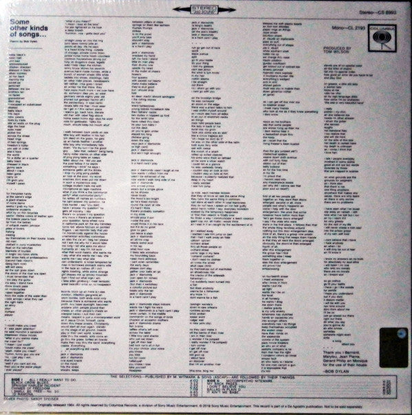 Bob Dylan : Another Side Of Bob Dylan (LP, Album, RE, 180)