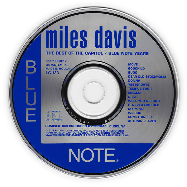 Miles Davis : The Best Of Miles Davis (The Capitol / Blue Note Years) (CD, Comp, RE)