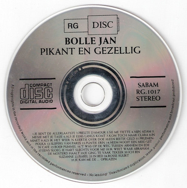 Bolle Jan En Various : Pikant En Gezellig (CD)