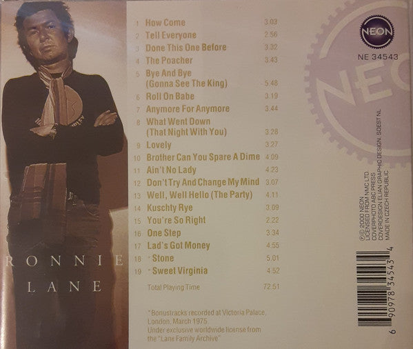 Ronnie Lane : How Come (CD, Comp)