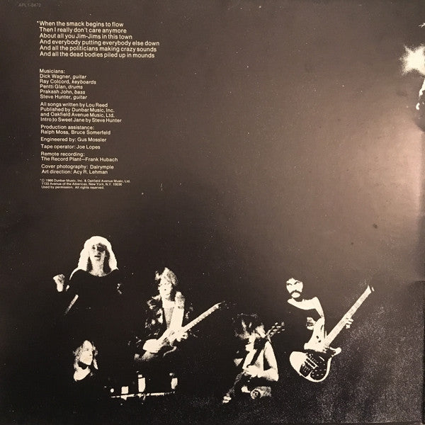 Lou Reed : Rock N Roll Animal (LP, Album, RE, Gat)