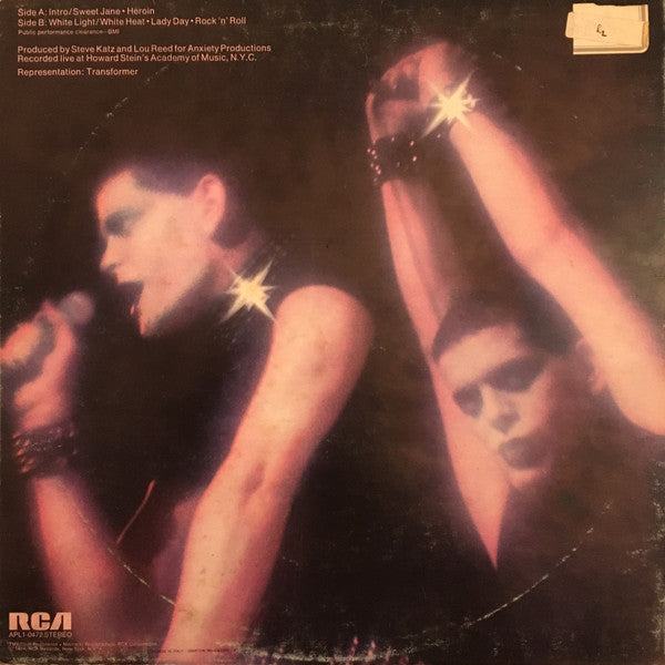 Lou Reed : Rock N Roll Animal (LP, Album, RE, Gat)