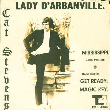 Cat Stevens : Lady D'Arbanville (7", Unofficial)