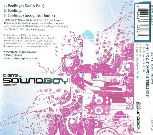 Shy FX & T Power : Feelings (CD, Single)
