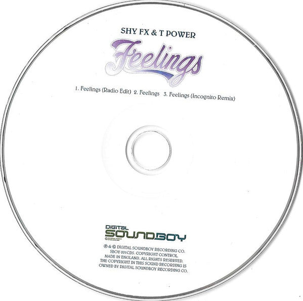 Shy FX & T Power : Feelings (CD, Single)