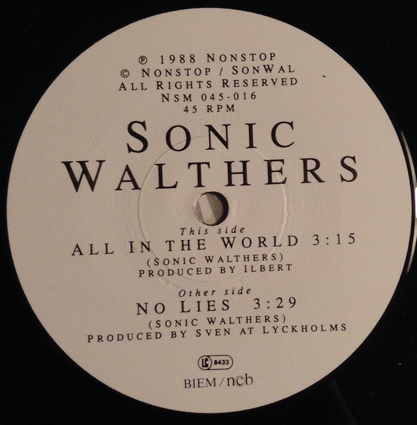 The Sonic Walthers : All In The World (7")