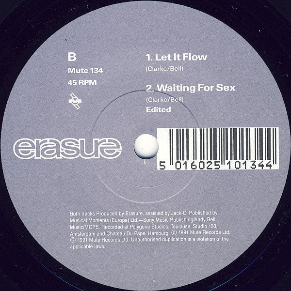 Erasure : Am I Right? (7", EP, Single)