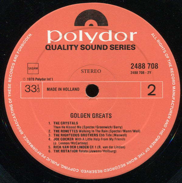 Various : Golden Greats (2xLP, Comp)