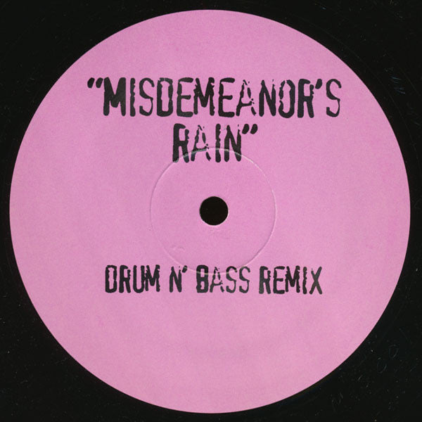 Missy Elliott : Misdemeanor's Rain (12", S/Sided, Unofficial)