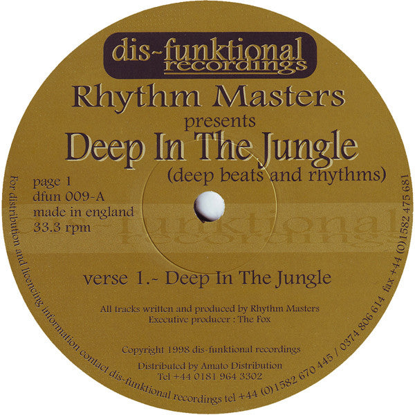 Rhythm Masters : Deep In The Jungle (12")