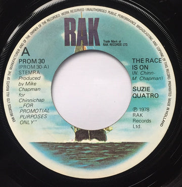 Suzi Quatro : The Race Is On (7", Single)