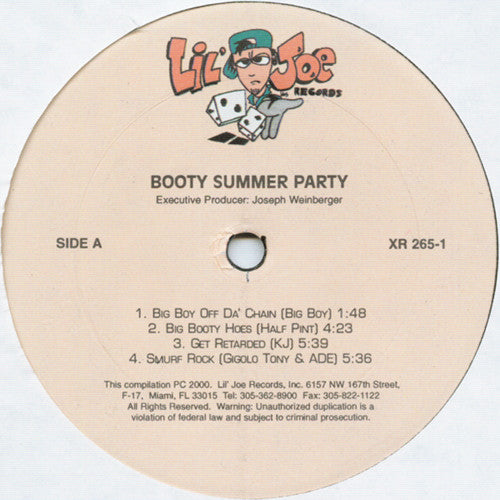 Various : Booty Summer Party (2xLP, Comp)