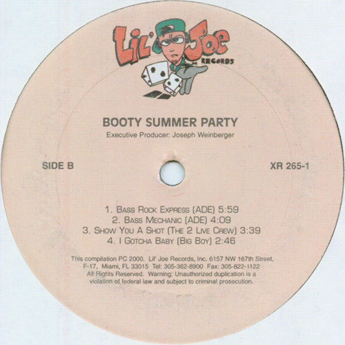 Various : Booty Summer Party (2xLP, Comp)